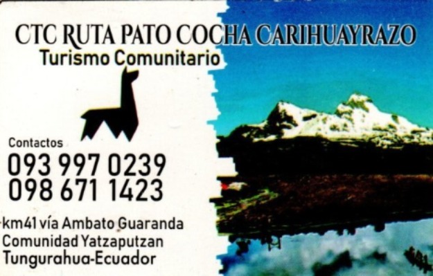 CTC RUTA PATO COCHA CARIHUAYRAZO