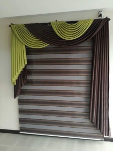 Cortinas en tela y persiana