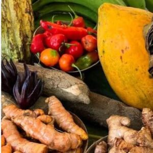Yuca plátano papaya y muchas mas