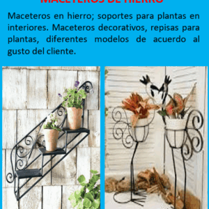 Maceteros de hierro