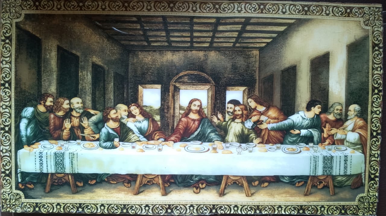 Cuadro de la cena con Resina epóxica