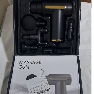 Pistola de masajes casero..con sus respectivos accesorios..