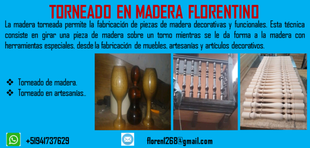 Torneado en madera Florentino
