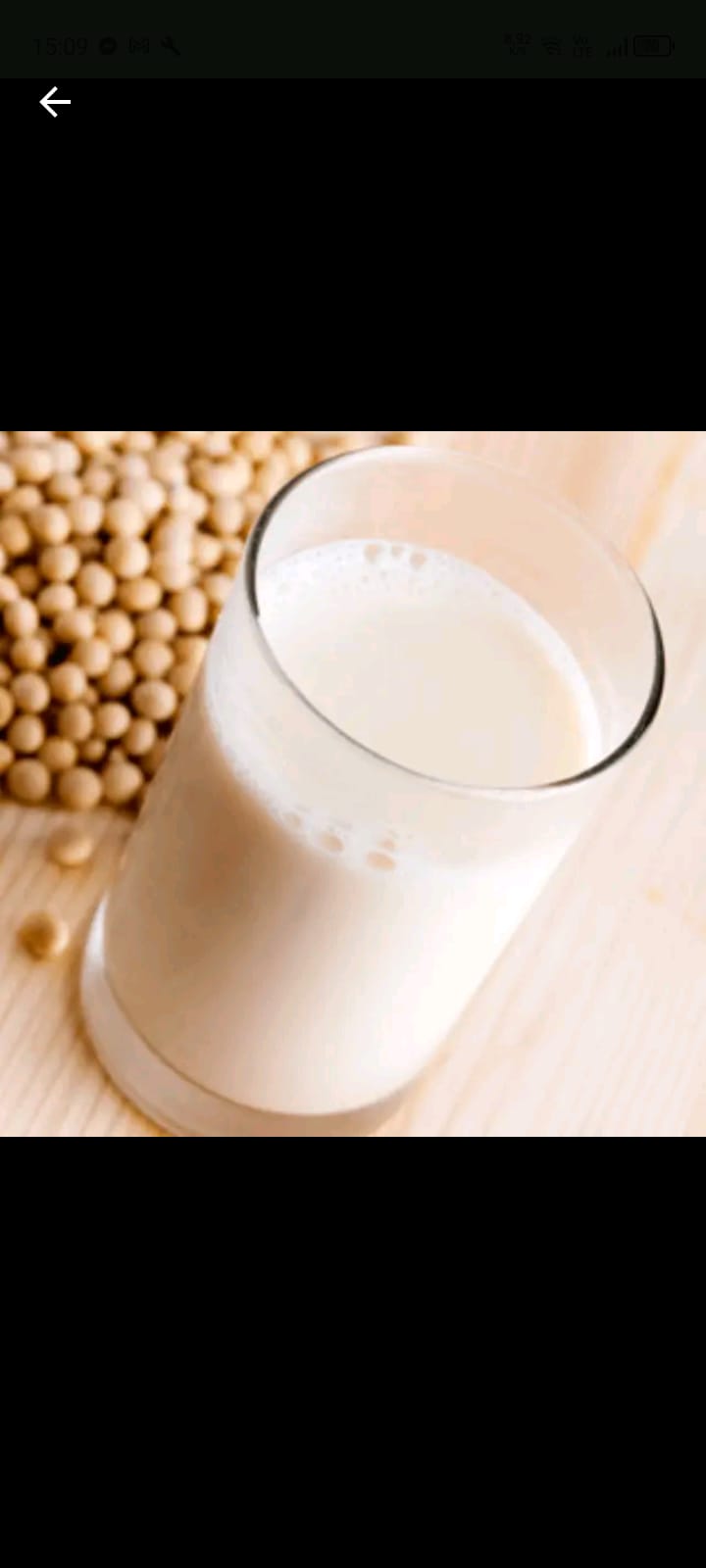 Leche de soya natural