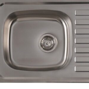 Fregadero de acero inoxidable con sifón