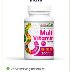 MULTIVITAMÍNICO COMPLETO BIOACTIVO PARA MUJERES CON HIERRO