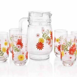 Juego de vasos con jarra