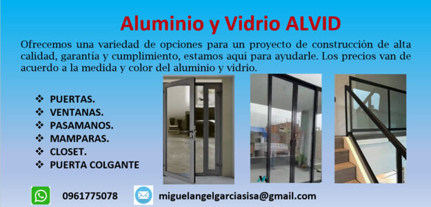 Aluminio y vidrio ALVIT