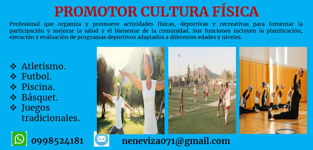Promotor cultura física