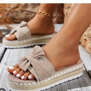 Zapatillas con tela
