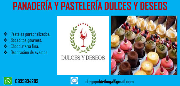 Panadería y pastelería dulces y deseos